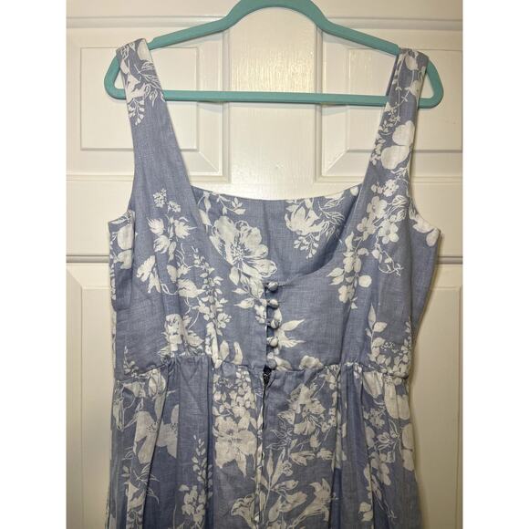 Reformation Bucatini Linen Midi Dress Size 10 NWT - Picture 6 of 11